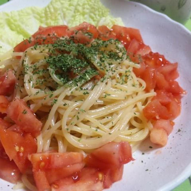 たらこ＆フレッシュトマト　スパゲティ　　　　　　　　　　　　　（キッチン　ラボ）