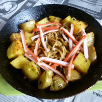 ガパオ風味ポテト焼きそば