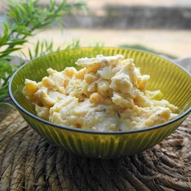 息子のための朝食ポテサラ～これもおやじの味さ