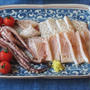 烏賊の風干し ＆ 春菊と柿の和風サラダ ＆ エリンギの炊き込みご飯