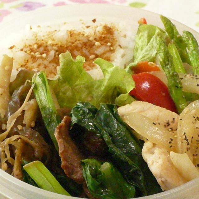 お弁当＆お気に入りのホットクレンジング