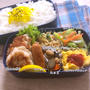 ヘビロテの鶏むね焼きを入れた主人弁当☆【鶏むねチーズ焼き〜おろしレモンソース〜】