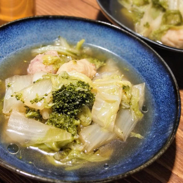 白菜とろみ煮に完熟山椒香味油