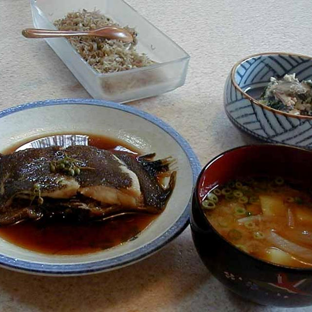 鰈の煮つけ