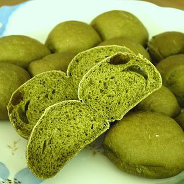 抹茶のもぎもぎパン