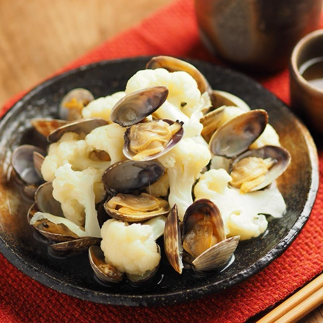 あさりとカリフラワーの潮煮、レシピブログ連載