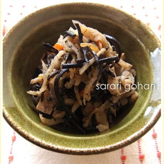 いつもの常備菜☆切干しとひじきの煮物