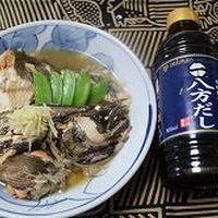 八方だしで子持ちカレイの煮付け