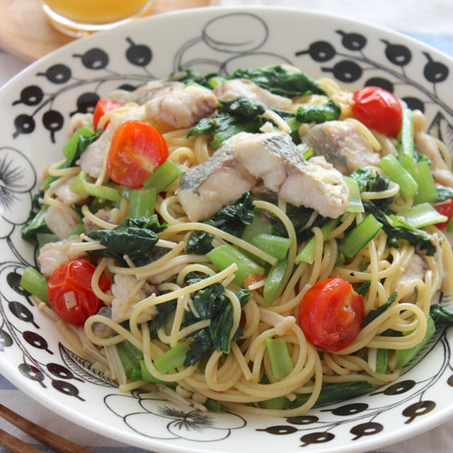 【　鯵のお野菜たっぷりパスタつくりました　】
