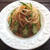 パキット レンジ任せで簡単♪水菜とオクラのたらこパスタ