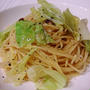 気軽にパスタ♪　キャベツとアンチョビのスパゲティ