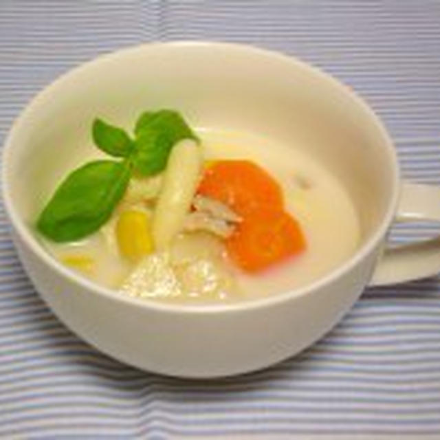 野菜たっぷり豆乳マカロニスープ☆美肌&アンチエイジング【健康レシピ】