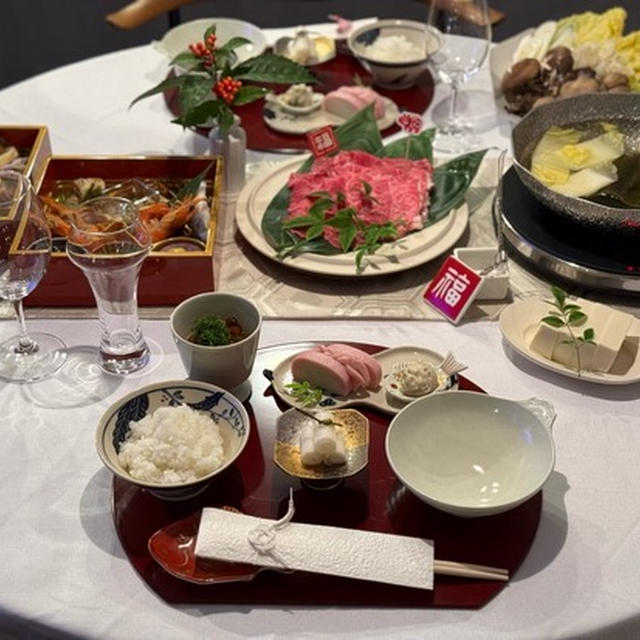 お正月2日と3日は、しゃぶしゃぶ