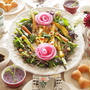 パンと卵と野菜とポタージュ　de　クリスマス風ブランチ。。。