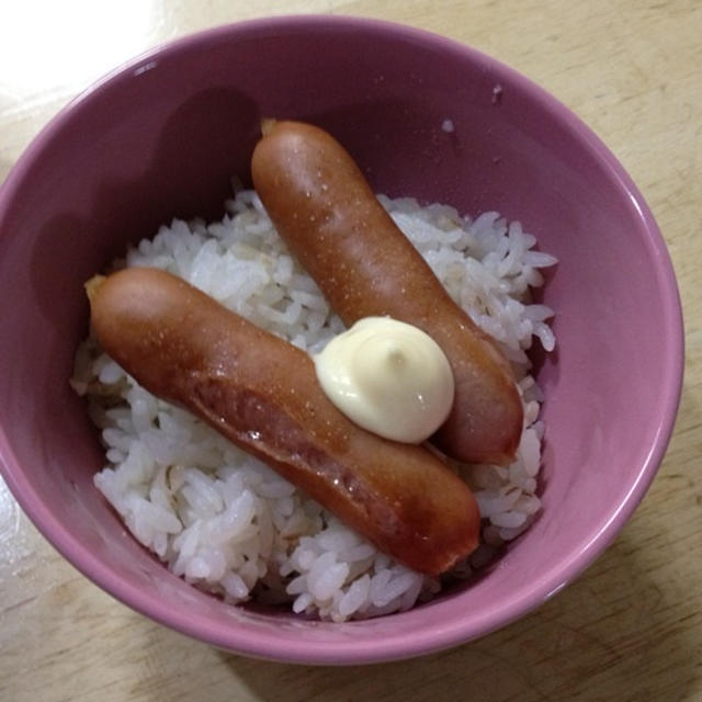 ウインナー乗っけごはん