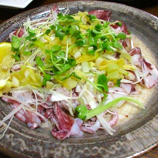 ケンサキイカ湯引き