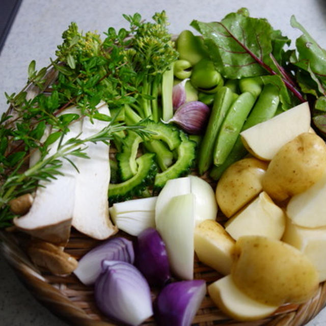 自然農法の野菜で