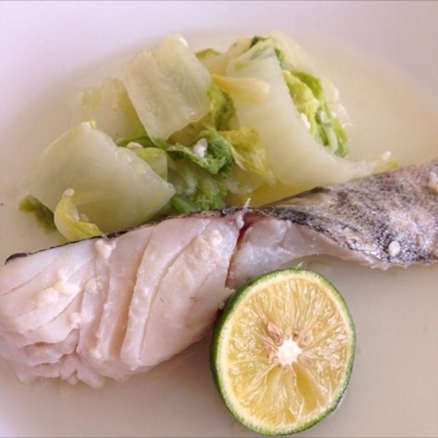 鱈と白菜の蒸し物