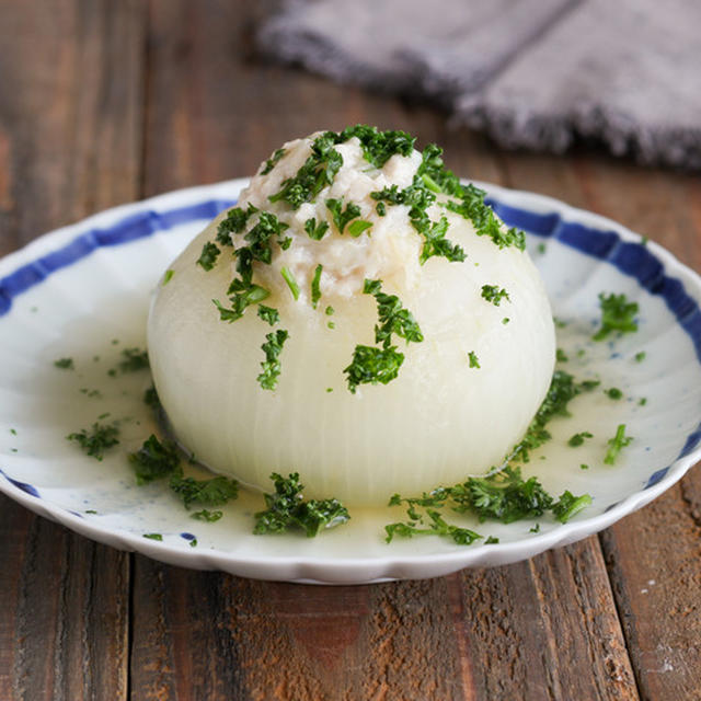 【レシピ】新玉ねぎの丸ごと肉づめ／旬の静岡県産新玉ねぎをまるっと楽しむ♪