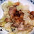 鶏肉とキャベツのにんにく炒め