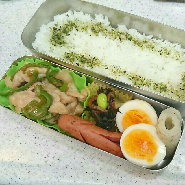 豚肉とピーマンのポン酢炒め弁当