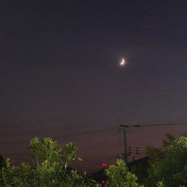 今日の三日月#最近撮った写真は