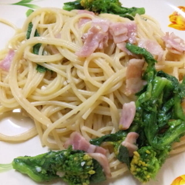 塩麹で菜の花パスタ