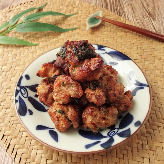 豚肉と大分県産大葉の味噌からあげ【おおいたクッキングアンバサダー】