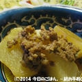 かぶとひき肉の炊いたん　レンジでチン♪で(^_-)-☆
