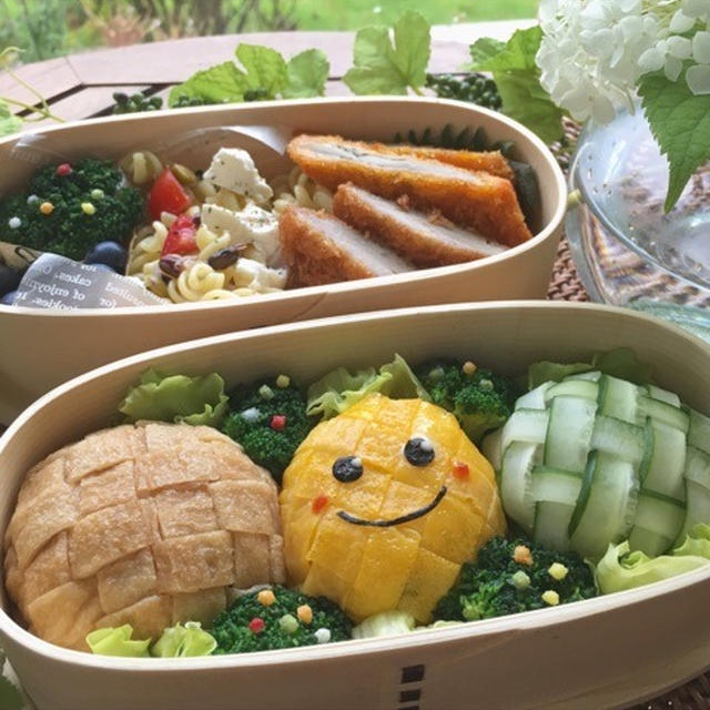 編み編みおにぎり弁当～３種の編みおにぎり～