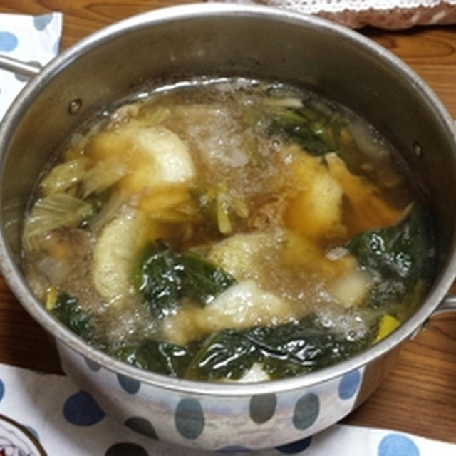 揚げ餅入りみぞれ鍋