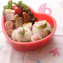 母の日　くるくる薔薇弁当