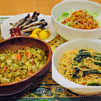 １月２６日　日曜日　スパイシー餅入りキャベツミートローフ（前日の晩ごはん）