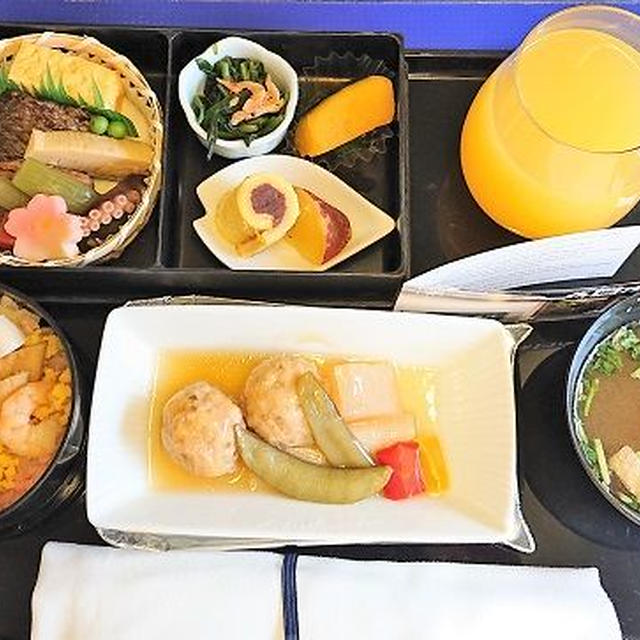 ANAプレミアムクラスの機内食第24弾★羽田⇔那覇便：夕食★そして富士山！