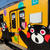 くまモンラッピング電車　2025年3月　上熊本駅ホームで見たことはあるのですが、乗車は初めて