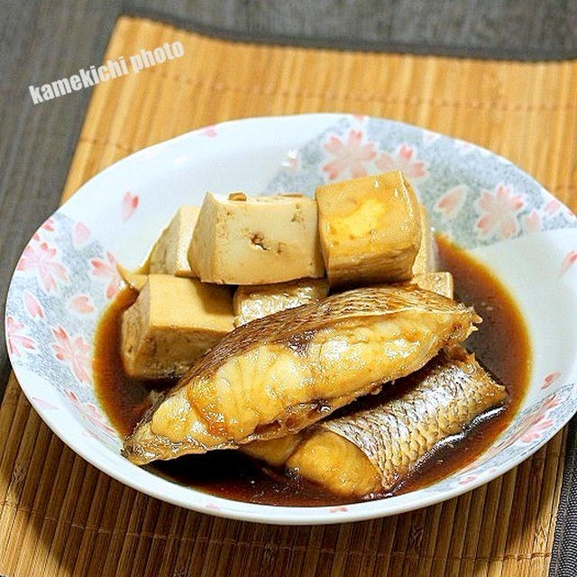 どっちかというと豆腐がメイン「鯛と豆腐の煮つけ」＆「京清水　しげもり」の美味しい天丼