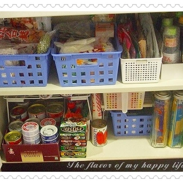 整理 収納 食品ストック棚 By Mariさん レシピブログ 料理ブログのレシピ満載