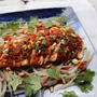 食べラーとコンビニサラダチキンであっという間に完成！よだれ鶏♡#michill