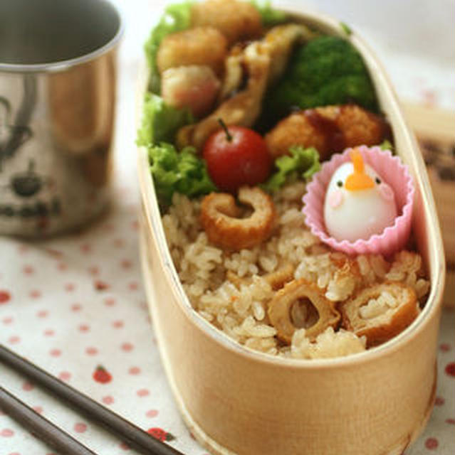 炊き込みにわとり弁当。と。キラキラのスーパーボールのおはなし。。