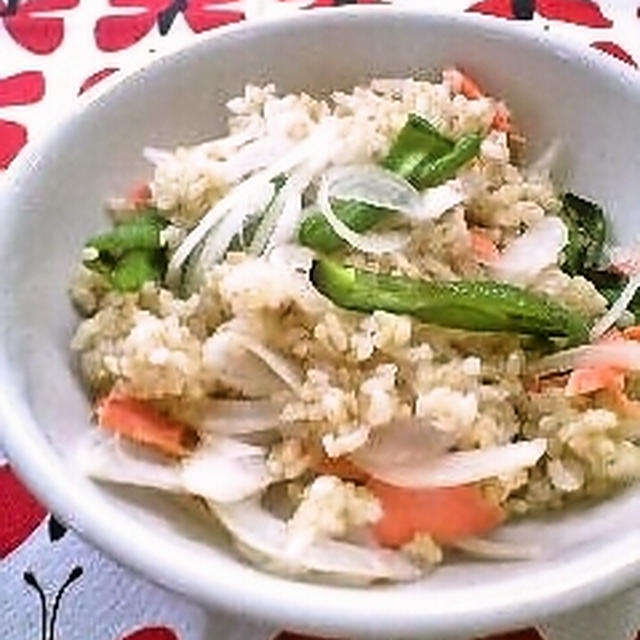 やさしい味わい・鮭と野菜の混ぜご飯