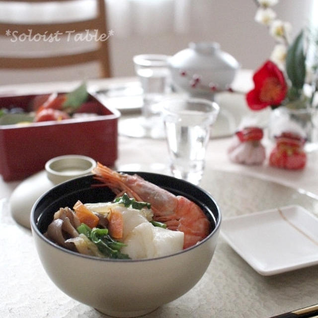 正月の簡単つまみと、田舎雑煮
