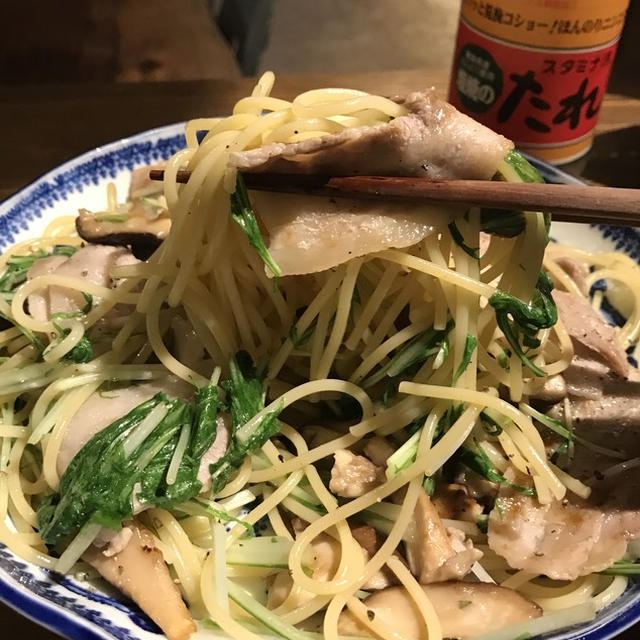まかないメタルめし「源たれ塩焼きそば風スパ」