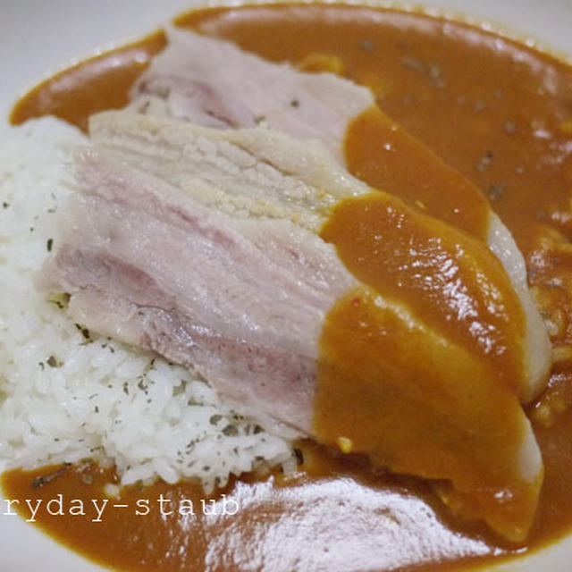 staubレシピ~塩豚と野菜ポタージュのカレー~