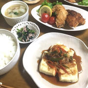 子供も喜ぶ♡野菜もしっかり食べられる〜！豆腐のこってりソース♪