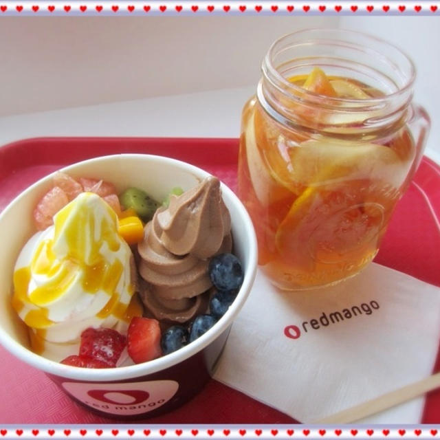 日本初上陸♪レッドマンゴー(red mango)☆下北沢にフローズンヨーグルトカフェオープン！！