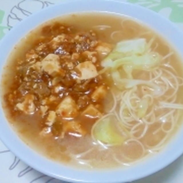 残り物消費！麻婆味噌にゅうめん