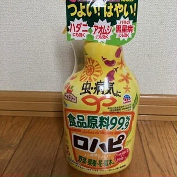 99.9%食品原料でできた虫と病気対策スプレー！「アースガーデン ロハピ」