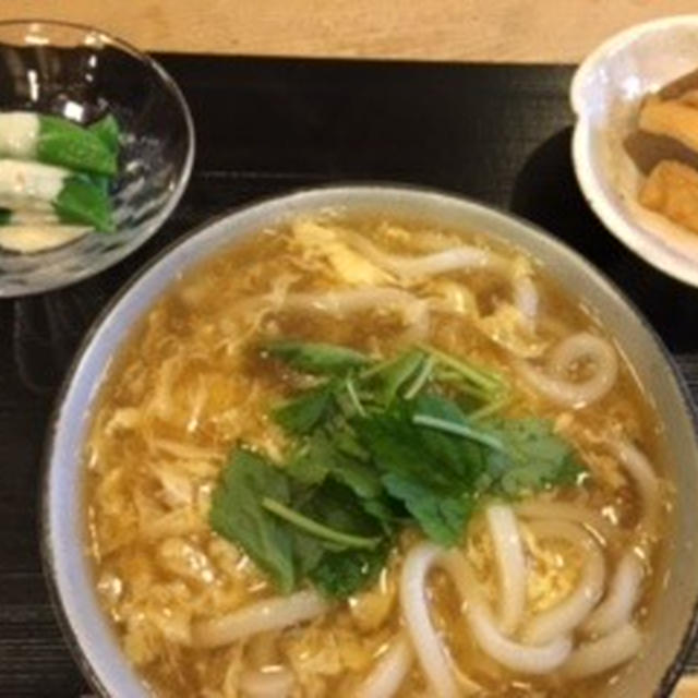 玉子とじあんかけうどんと結婚記念日