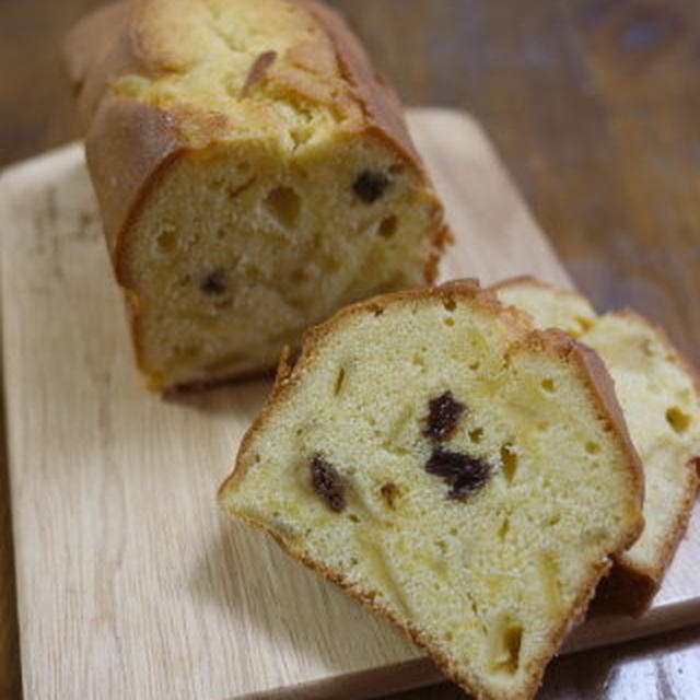 りんごとレーズンのパウンドケーキ