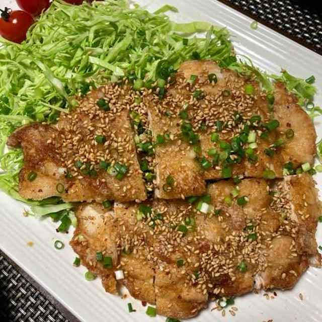 鶏むね肉のごまポン酢かけ＾０＾